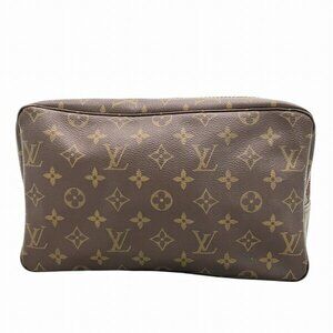 LOUIS VUITTON Authentic Brown Monogram Clutch Bag